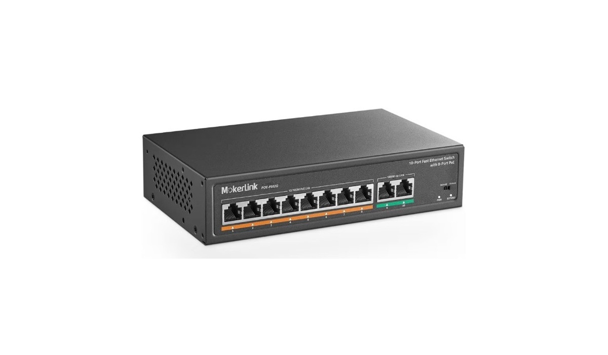 MokerLink POE-F082G 8-port PoE switch